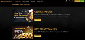 Pala Online Casino Bonus