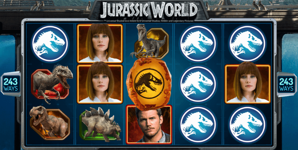 Jurassic World slot game interface review 